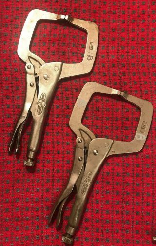 Vintage Petersen Vise Grip Welders Pliers 11 R,  Dewitt Nebr.  U.  S.  A.  (2)