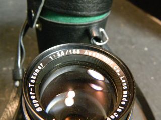 Vintage Asahi Opt.  Co.  Takumar 1:3.  5 / 135 35mm Camera Lens In Case Excell 3