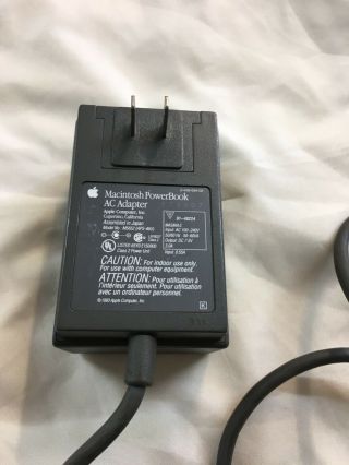 Vintage Apple Macintosh Powerbook Ac Power Adapter M5652 7.  5v 3.  0a Aps - 46u