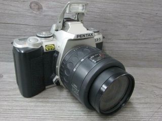Vintage Pentax Zx - 5 Panorama Af 35mm Film Camera 35 - 80mm F4 Zoom Lens