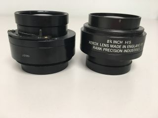 8 1/4 Inch F4.  5 Xerox Lens Made In England