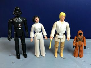1977 Vtg Star Wars First 12 Luke Farmboy 3 - Line Hk,  Leia,  Jawa,  Vader Kenner
