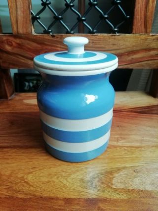 Vintage T G Green Cornishware Jar