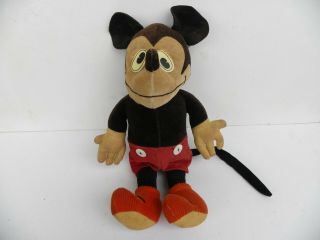 Vintage 1930/1940s Mickey Mouse Doll About 15 " Tall (an Early Version Of Mickey)