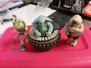 Vintage Star Wars Sy Snootles & The Max Rebo Band Set With Droopy Mccool