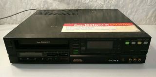 Sony Sl - Hf840d Beta Hi - Fi Digital Betamax Tape Vcr Player Recorder Channel