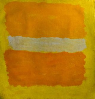 Vintage Abstract Painting Signed On The Back Mark Rothko,  Modern Old Art