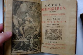 Casimir Freschot,  The Peace of Utrecht 1714 paix d ' Utrecht leather French 2 vol. 5