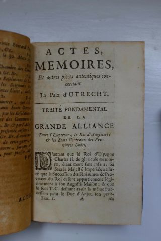 Casimir Freschot,  The Peace of Utrecht 1714 paix d ' Utrecht leather French 2 vol. 7