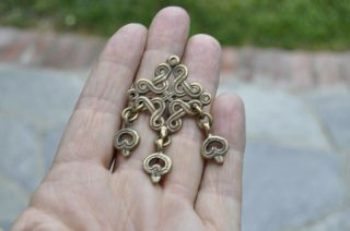 Vintage Finnish Bronze Brooch/pin Made In Finland - Kalevala Koru Style