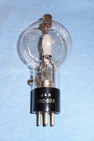 1 Nos Rca Jan Crc 808 Vacuum Tube - 50 Watts For Audio Or Radio Transmitter