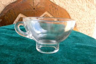 Vintage Clear Glass Canning Fruit Jar Filler Funnel With Handle