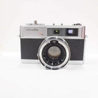 Minolta Hi - Matic 7s 35mm Rangefinder Film Camera Rokkor Pf 45 Mm F1.  8 Lens 454