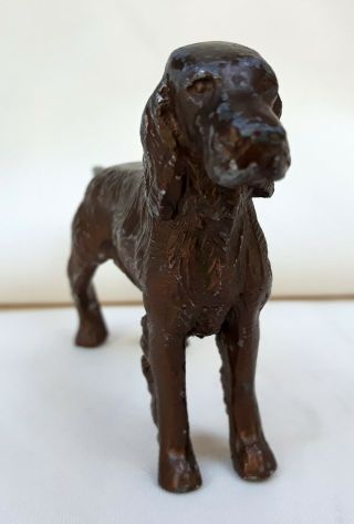 Vintage Cast Iron English Setter Dog Collectible Animal Figurine Hubley?? 3 "