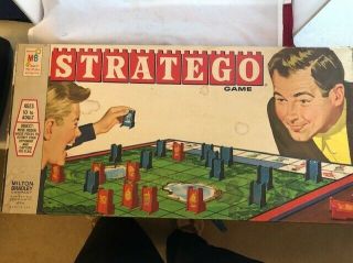 Vintage 1961 Stratego War Strategy Board Game By Milton Bradley