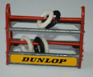 Vintage Dunlop Tyre Rack With Some Tyres