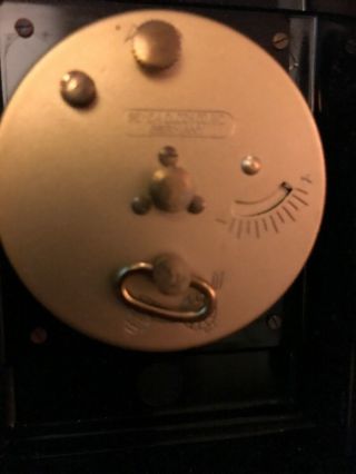 Vintage Phinney - Walker Wind Up Travel Alarm Clock Cigarette Box Not 5