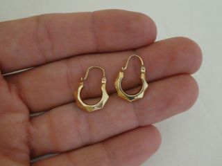 Vintage 9ct Gold Hoop Earrings