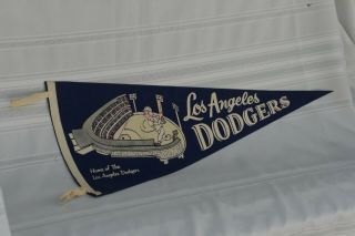 Vintage Los Angeles Dodgers Pennant (mid 60 