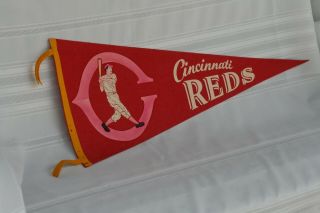 Vintage Cincinnati Reds Pennant (mid 60 
