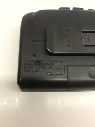 Vintage Sony Walkman AM/FM/Cassette Player WM - FX101 3