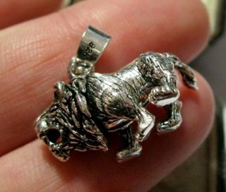 Vintage Style Sterling Silver Lion Articulated Moving Necklace PENDANT Leo Gift 5