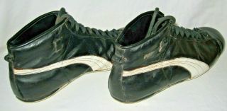 Vintage AFL 1950 ' s 60 ' s Leather Football Boots Nailed Nylon Soles 3