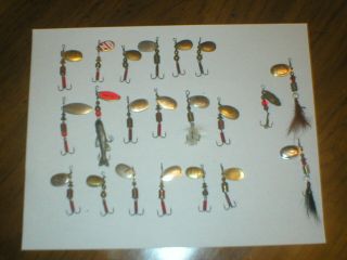 18 Vintage Mepps Spinners Fishing Lures 0 And 1 Size Lure Spinner Trout 21 Total