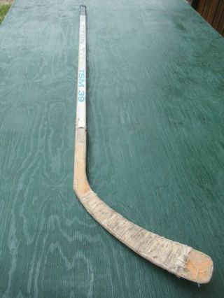 Vintage Wooden 52 " Long Hockey Stick Titan Tsm 39