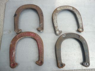 Vintage Set Of 4 Royal St.  Pierre Pitching Horse Shoes Horseshoes