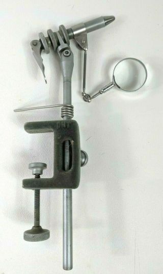 Dh Thompson Fly Tying Vise Slt With Clamp Vintage 360 Rotate Htf
