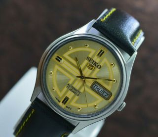 Vintage Seiko 5 Day Date 17 Jewels 6309 Automatic Movt Men 