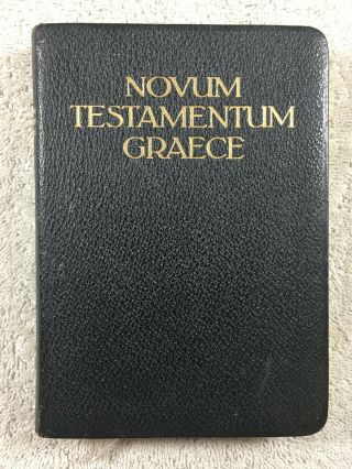 1956 Novum Testamentum Graece Testament Greek German Interlinear Bible Maps