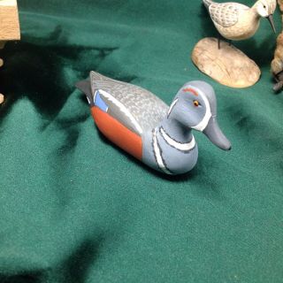 Hand Carved Wood Duck Decoys By H.  V Shourds