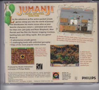 Jumanji - A Jungle Adventure PC Game CD - ROM for Windows 95/3.  1 VERY RARE 2