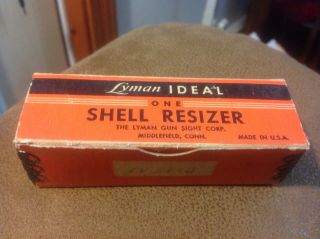Vintage Lyman Ideal Shell Resizer 38 S&w Smith & Wesson W/box