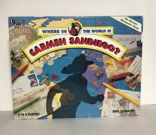 Where In The World Is Carmen San Diego? Vintage 1992 Edition Board Game Complete
