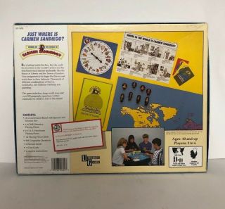 Where In The World Is Carmen San Diego? Vintage 1992 Edition Board Game Complete 2