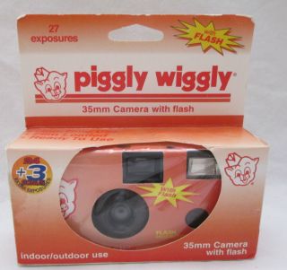 Vintage Piggly Wiggly One - Time Use Disposable 35mm Camera Color Print Film