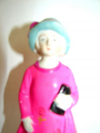 Vintage Bisque/penny Doll/frozen Charlotte Hand Painted 5 " Nicely Painted