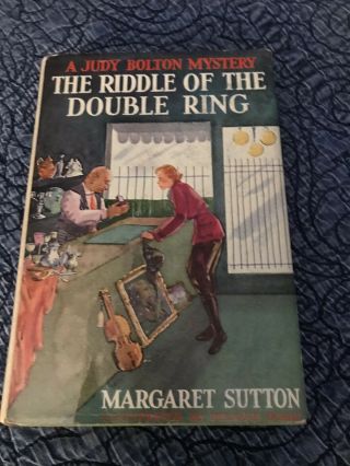 Vintage Judy Bolton Mystery The Riddle Of The Double Ring With Dust Jacket