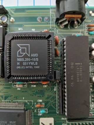 ASKA Vintage 286 CPU Motherboard 16Mhz 287 - 8 Math Co - processor and 1MB RAM 2