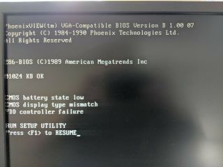 ASKA Vintage 286 CPU Motherboard 16Mhz 287 - 8 Math Co - processor and 1MB RAM 3