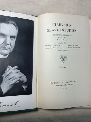 Harvard Slavic Studies Victor Erlich Signature 1954 Francis Dvornik Volume 2 5