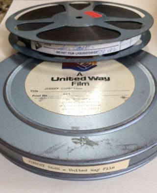 16mm Johnny Cash Concert Movie Vintage United Way Country Western