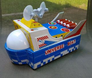 Vintage Universe Boat Gyro Action Metal Toy Made In China,