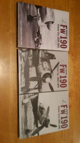 Focke Wulf Fw 190 Classic Publications 3 Vols.  Richard Smith Eddie Creek