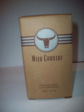 Vintage Avon Wild Country After Shave Lotion Men ' s Fragrance 4 FL oz 4