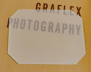 4x5 Graflex Anniversary Speed Graphic Clipped Corner Ground Glass
