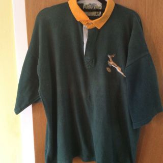 Rugby Shirt Bukta South Africa - Short Sleeve (m) Retro Vintage Springboks